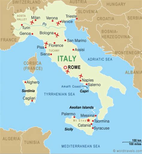 Italian airports | Italy travel, Italy map, Map of italy cities