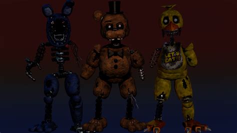 Ignited Animatronics [Blender] : r/fivenightsatfreddys