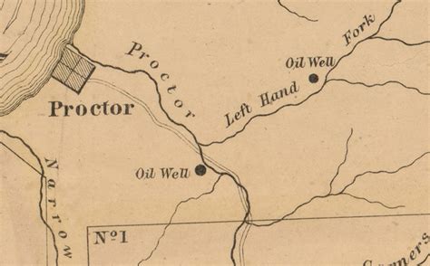 1865 Farm Line Map of Wetzel County WV Showing Oil Wells | Etsy