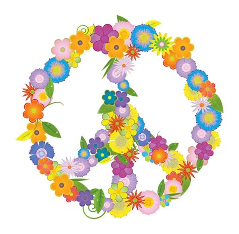 Peace flower symbol — Stock Vector © antonovaolena #19479043