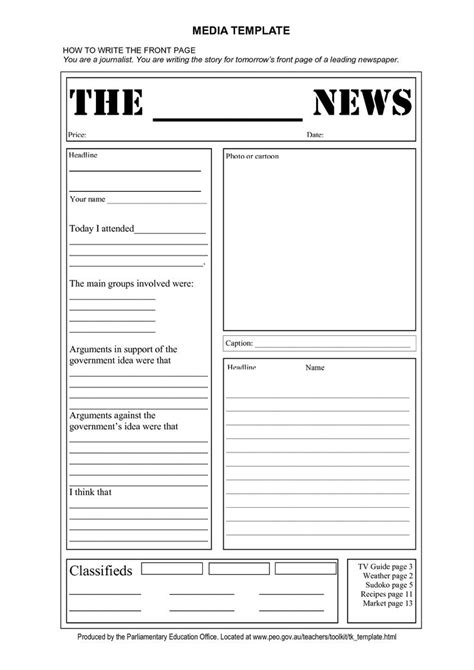 How To Write A Newspaper Article For Kids Templates | Best with regard to Newspaper Article Exa ...