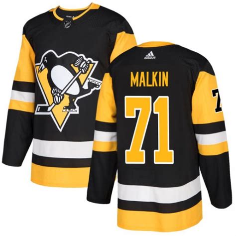 Men's Authentic Pittsburgh Penguins Evgeni Malkin Adidas Jersey - Black