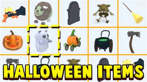 All Halloween Adopt Me Items! Roblox Adopt Me Halloween Event Items 2017-2020 - YouTube