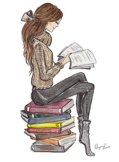 Pin by Mireya Gorostiola on Libros y lectura | Girl reading book, Book drawing, Reading art