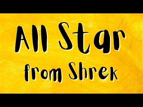 All Star Body Percussion From Shrek - YouTube | Music curriculum ...