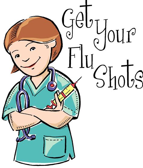 Get Your Flu Shot Injecting Flu Vaccine Stock Illustration Stock - Clip ...