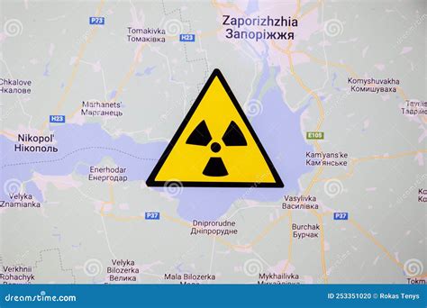 Zaporizhzhia Nuclear Power Plant on Map. the Danger of Nuclear Leak and ...