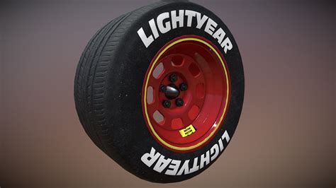 Lightning Mcqueen Wheels, Rim and Tires - Download Free 3D model by ...