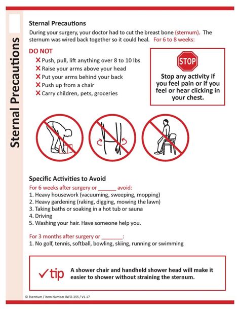 Sternal Precautions | Eventium