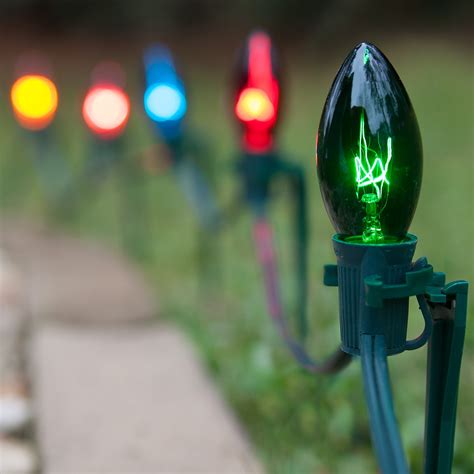 Pathway Lights - C9 Multicolor Christmas Pathway Lights