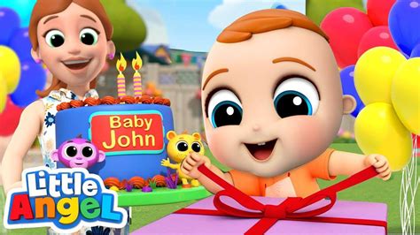 Happy Birthday Baby John! | Little Angel Kids Songs & Nursery Rhymes | Happy Birthday Baby John ...