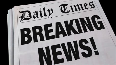 Breaking News Spinning Newspaper Headline 3 D Animation Motion Background - Storyblocks Video