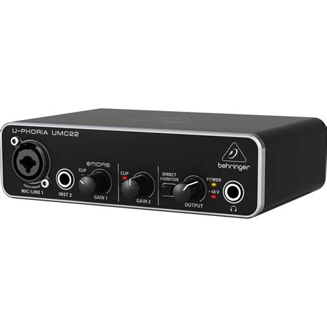 Interface de Áudio UMC22 - BEHRINGER - Pro Áudio SP - Som Profissional