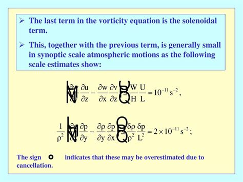 The Vorticity Equation in a Rotating Stratified Fluid - ppt download