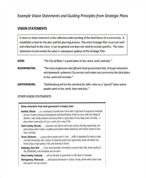 Vision Statement - 7+ Examples, Format, How to Write, Pdf