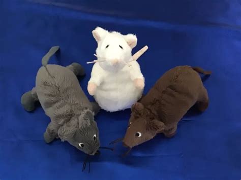 SOFT TOY MICE X Three Ikea White Brown Grey small plush mouse Kids toy Gosig Mus £24.00 ...