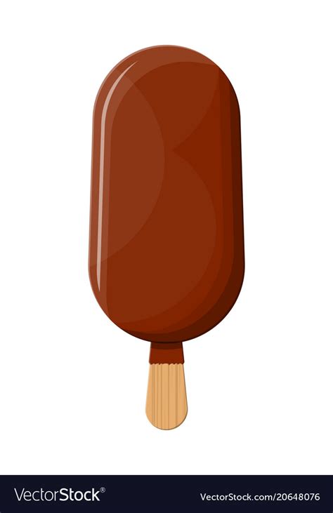 Ice cream on stick Royalty Free Vector Image - VectorStock