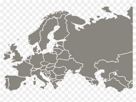 Europe And Cis Countries Map, HD Png Download - 1350x549(#3614073) - PngFind