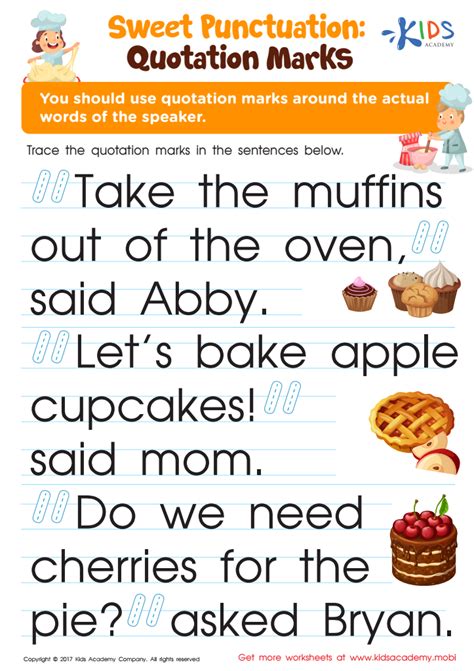 Quotation Marks Worksheet For Kids