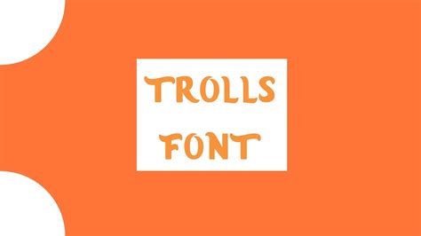 Trolls Font Free Download