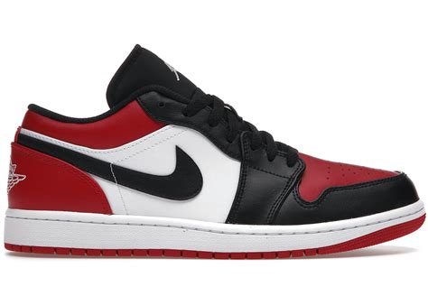 Jordan 1 Low Bred Toe Men's - 553558-612 - US