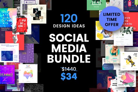 Social Media Templates Bundle | Creative Social Media Templates ~ Creative Market