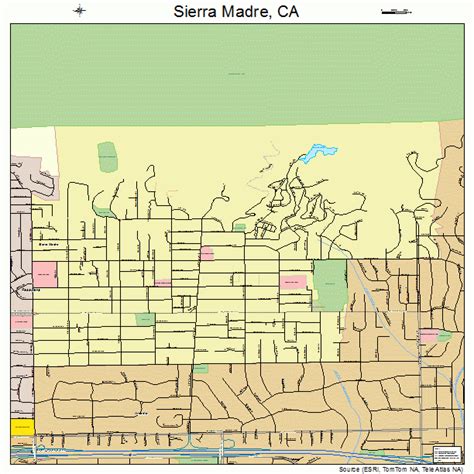 Sierra Madre California Map - Amargo Marquita