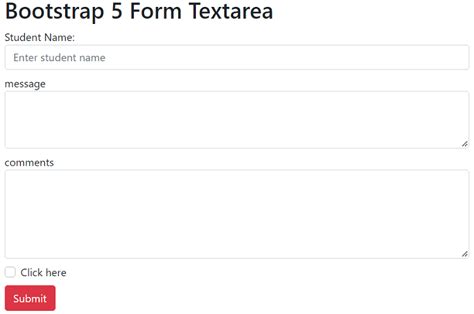 Bootstrap 5 Forms - javatpoint