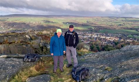 Climbing Yorkshire Hills, Ilkley Moor.