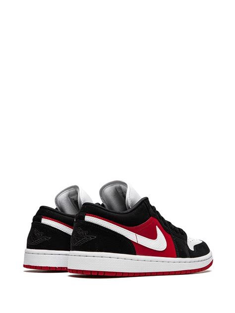 Jordan Air Jordan 1 Low "Black/White/Gym Red" Sneakers | Black | FARFETCH