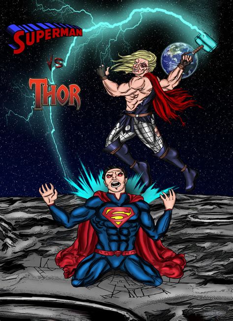 thor vs superman by ArtbyMiel on DeviantArt