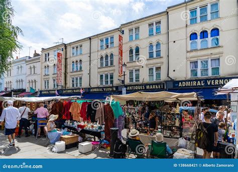 Portobello Market in Notting Hill, London, England, UK Editorial Photo - Image of portobello ...