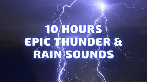 Epic Thunder & Rain Sounds | Relaxing | Sleeping | 10 Hours | HD - YouTube