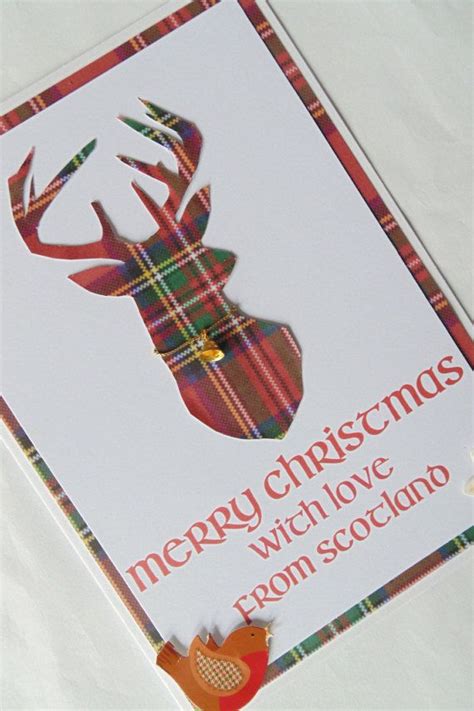 Christmas from Scotland card, Scottish cards, Scotland cards, stag ...