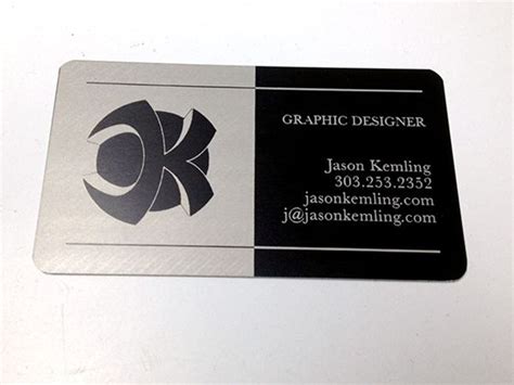 Metal business cards are perfect for a professional and modern look