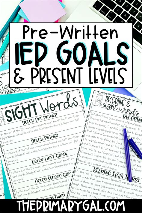 1st Grade Reading Iep Goals