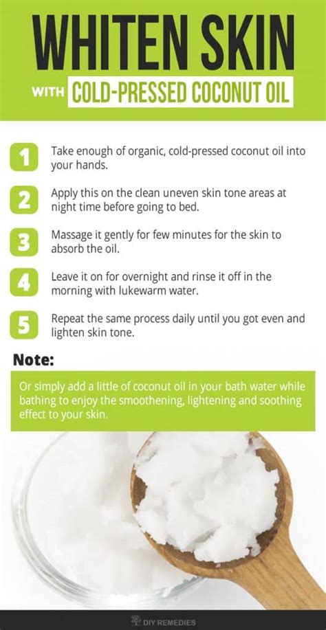 How to use Coconut Oil to Whiten Skin