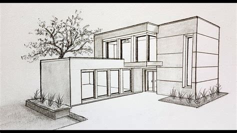 Simple House Sketch, Simple House Drawing, House Design Drawing, Simple House Design, Dream ...