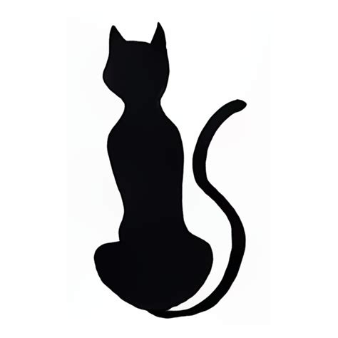 How to Draw a Halloween Black Cat Silhouette - Step by Step Easy Drawing Guides - Drawing Howtos