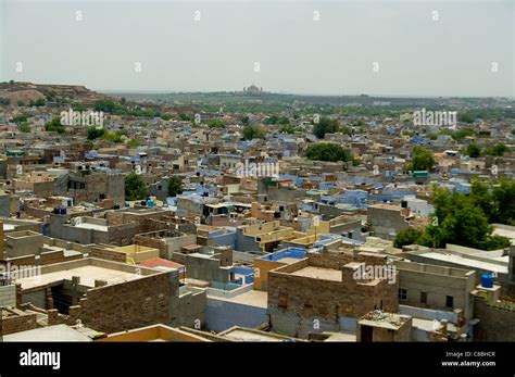 aerial view of blue city Stock Photo - Alamy