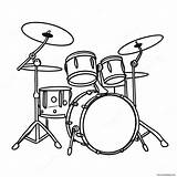Colorful Drum Set Coloring Page 26043 20581 sketch template