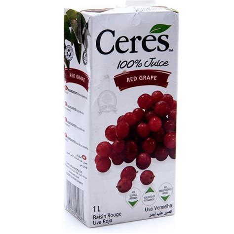 CERES RED GRAPE JUICE 1L