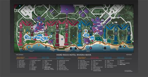 Hardrock Riviera Maya Map | Sunset Travel Inc.