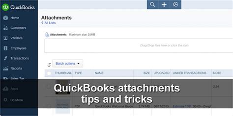 Quickbooks Tips