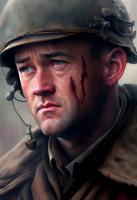 Tom Hanks Saving Private Ryan Mixed Media by Stephen Smith Galleries ...