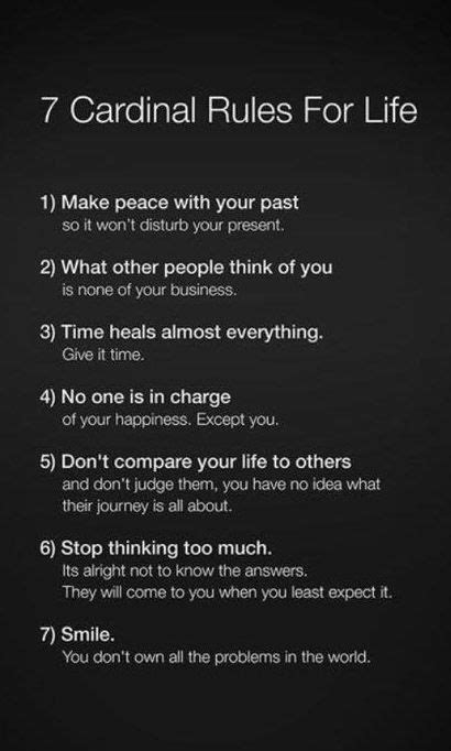 7 Rules Of Life Quotes - ShortQuotes.cc