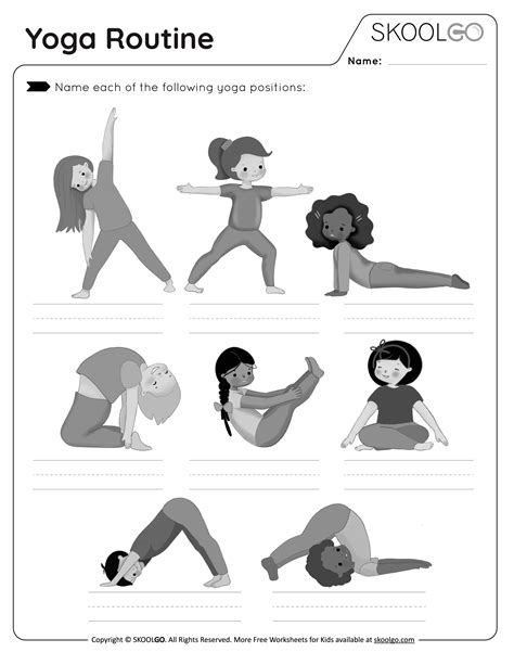 Yoga Poses For Kids Printable