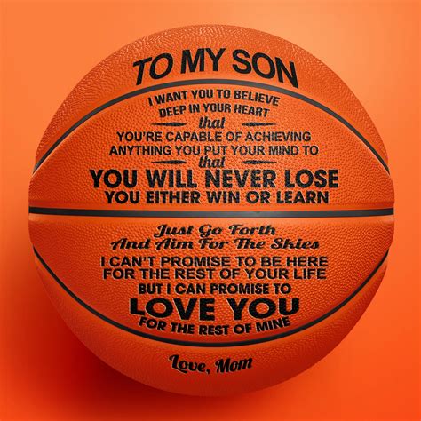 Mom to Son - You Will Never Lose - Basketball (With images ...