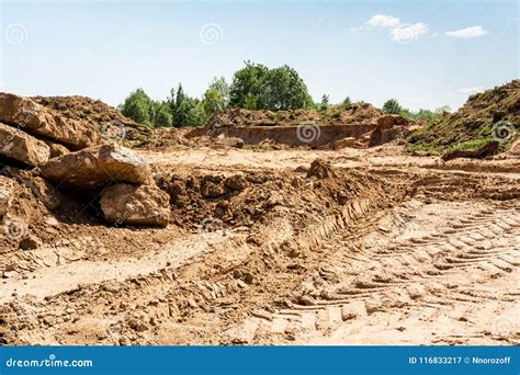 Developed Sand Pit, Place for Construction Site, Construction ...