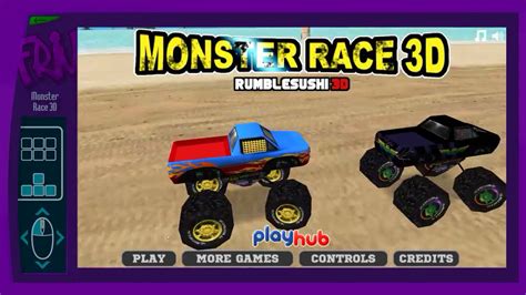 Juegos FRIV.com "Monster Race 3D" - Gameplay - YouTube